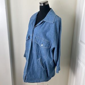 Vintage Denim Jeans Oversized Jacket Size Large